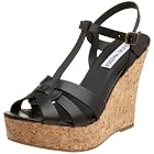 A gal can never have to many cork wedges--especially when Steve Madden offers them at prices that won't break the bank. Quinne features a smooth leather upper and an adjustable buckle at the ankle, while the substantial platform takes your silhouette to new heights.
