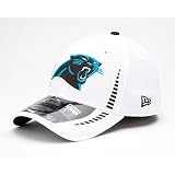 NFL Unisex Adult Carolina Panthers Training Camp 3930 Cap (White, Large/X-Large)