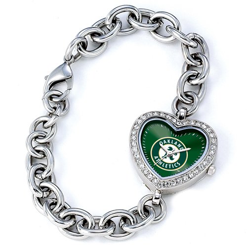 Ladies MLB Oakland Athletics Heart Watch