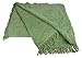 Textile and Linen Rural Charm Collection All Natural 100-Percent Cotton Chenille Twin Size Bedspread, Sage