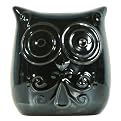 Ceramic Owl Bank - Gunmetal