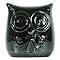 Ceramic Owl Bank - Gunmetal