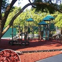 Hot Sale Playsafer Red Playground Rubber Mulch 75 Cu. Ft. - 2000 Lbs. Pallet