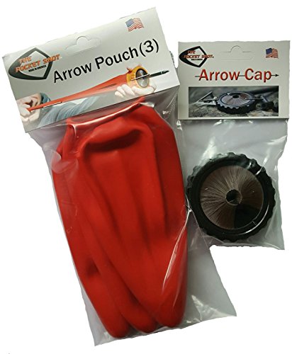 The Pocket Shot - Arrow Pouches (3pk) & Whisker Biscuit Cap (black) - Includes 4 arrow nocks!