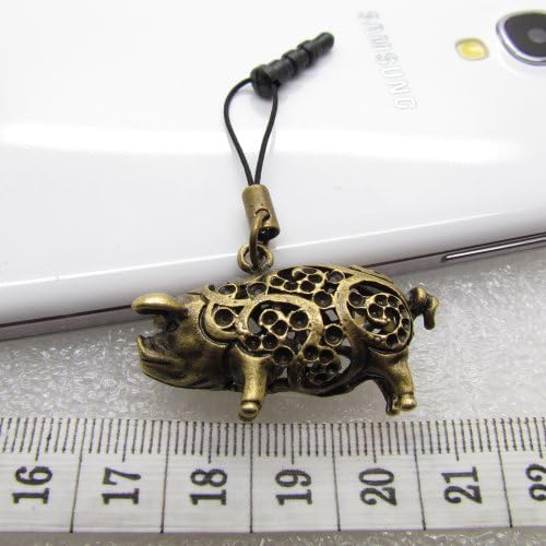 Stylish Retro 3.5mm Metallic Cute Pig Pattern Cellphone Charms Anti-Dust Dustproof Dust Caps Headphone Jack Plug Stopper for Car Bag Key Ring keychain Samsung Galaxy S2 S3 S4 Note I9220 iPad iPhone 4 4S HTC Sony Nokia Motorola LG Lenovo