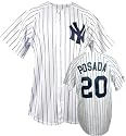 Jorge Posada Majestic MLB Home Pinstripe Replica New York Yankees Jersey