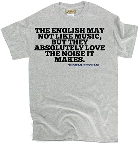 Thomas Beecham T-shirts - The English may - Music Tshirts Unisex-2X-Large-Grey