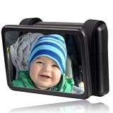 Wicked Chili Baby Spiegel Easy View - R�ckspiegel f�r Babyschalen Zusatzspiegel (Made in Germany, drehbar / schwenkbar/ neigbar 140 x 88 mm) schwarzvon "Wicked Chili"