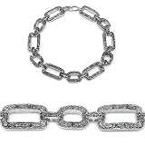 0.22 Carat Genuine Blue Diamond Silver Bracelet
