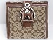 AUTHENTIC Coach Soho Signature French Purse Wallet Khaki Brown #F40092