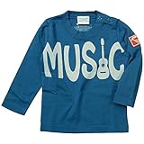 《H28秋冬物》 CHANNEL(チャンネル) 天竺MUSICギターPt長袖Tシャツ 95cm/ネイビー NO.CN-6413