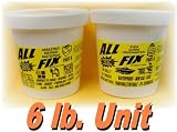 All-Fix Epoxy Putty 6 Pound Unit - 2 Quart Set - Underwater Epoxy - All Fix By Cir-Cut Corporation - The All Purpose Epoxy Repair Material - Home - Arts & Crafts - Jewelry - 1001 Uses !