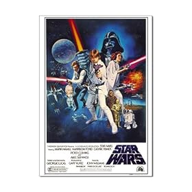 STAR WARS EPISODE IV (4) - CLASSIC VARIATION B - ONE SHEET CINEMA REPRINT - OFFICIAL TV/MOVIE WALL POSTER - 61cm x 91.5cm (24 x 36