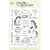 Crafty Secrets 8-Inch by 6-Inch Clear Art Stamps, Coffee and Tea