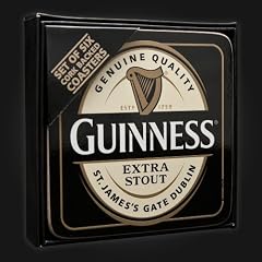 Guinness Label Cork Back Coasters 6PK