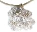 Crystal Pendant with Chain Sterling Silver Jewelry 1 inch