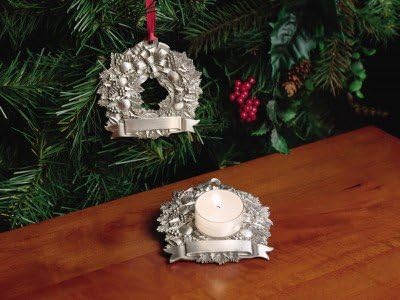 Hampshire Pewter - Wreath Tea Light