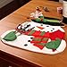 Snowman Christmas Napkin Holding Placemats, 4Pc