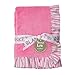 Trend Lab Ruffle Receiving Blanket, Pink Lily