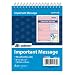 Adams While You Were Out Pad , 4 x 5.5 Inch, Spiral Bound, 2-Part, Carbonless, Pink and Canary (SC9711D)