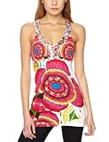 Desigual - Top - Femme - Blanc-75-Tr-A1 - Taille fournisseur: 36 (FR &eacute;quivalent: 38)
