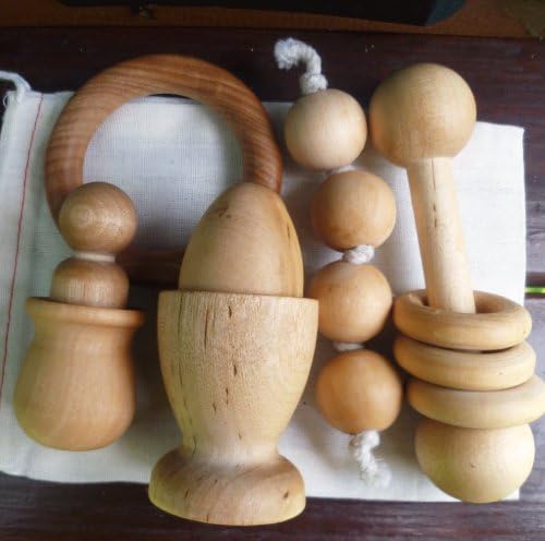 Wood Baby Toy Gift Set - Montessori Inspired