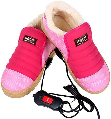 Eforbuy Plug Electrical Heating in the Winter to Keep Warm Shoes, All Code (For 6 to 8 Bit), Girls (Red and pink)