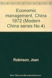 Economic management China, 1972
