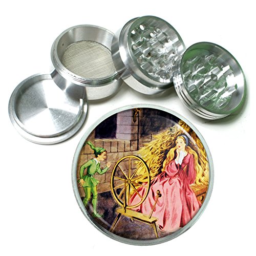 Perfection In Style 63mm 2.5" 4 Pc Aluminum Sifter Magnetic Herb Grinder Vintage Fairy Tale Design 006
Perfection In Style 63mm 2.5" 4 Pc Aluminum Sifter Magnetic Herb Grinder Vintage Fairy Tale Design 006