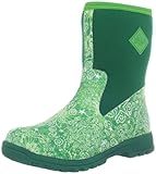 MuckBoots Women's Breezy Mid Prints Boot,Green/Green Star,11 M US Womens