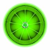 Nite Ize FFDD-08-28 Dog Discuit Light Up Flying Disc, Green