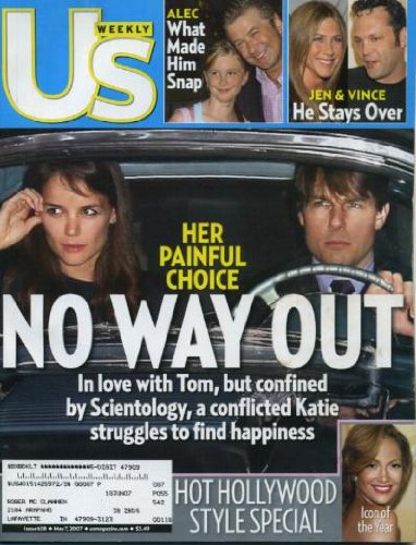 Us Weekly Magazine May 7, 2007 Tom Cruise & Katie Holmes cover, Alec Baldwin, Jennifer Aniston & Vince Vaughn