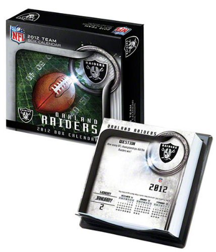 Turner Oakland Raiders 2012 Box Calendar