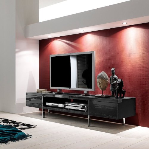 TV-Lowboard Black Pearl