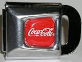 Rare Coca-Cola White on Red Interchangeable Seatbelt Belt Buckle!