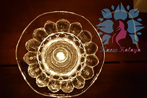 Kaew Kalaya Aromatherapy Oils Lamp Electric Fragrance Oil Warmer, Essential Oil Burner with 35 Watt Halogen Bulb and Touch Dimmer Switch for Room Decoration and Relaxation Transparent