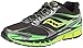 Saucony Men's Guide 8 Running Shoe,Black/Slime/Citron,11.5 M US