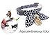 Necoichi Ninja Cat Collar (Navy) with Bell Safety Breakaway Soft Lightweight for Cats Kitty Kitten Japanese Stylish Pattern, No.1 Seller in Japan