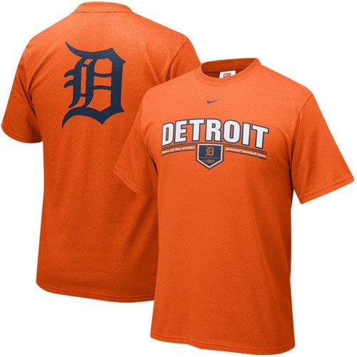Nike Detroit Tigers Orange Arched Date T-shirt