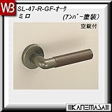 レバーハンドル 空錠 【白熊】 ミロ SL-47 アンバー・オーク 丸座