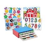 Melissa & Doug 4 Puzzle Pack with Storage Case
