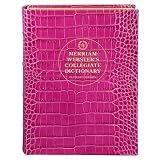 Graphic Image Desk Dictionary Pink Crocodile Leather