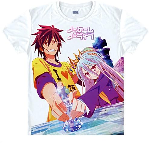 Jokester No Game No Life Short-Sleeved T Shirt Costume, Asian Size