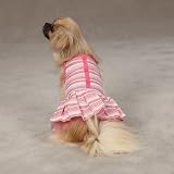 Z & Z Striped Seersucker Dress S/m Pink