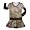 Lipstik - Girls Long Sleeve Leopard Print Dress, Brown, Cream (Size 7)