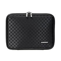 Amazon's Kindle DX CaseCrown Double Memory Foam Pouch Case and Transparent Screen Protector - Checker Style