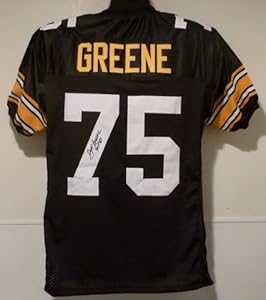 Joe Greene Autographed Pittsburgh Steelers black size XL jersey