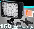 CowboyStudio Led VL-160 Ultra High Power 126 LED Digital Camera / Camcorder Video Light, Opteka VL-126 Ultra High Power 126 LED Light for Canon, Nikon, Pentax, Panasonic, Samsung and Olympus Digital SLR Cameras
