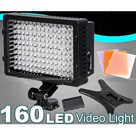 Click here to buy CowboyStudio Led VL-160 Ultra High Power 126 LED Digital Camera Camcorder Video Light,....