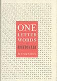 One-Letter Words, a Dictionary